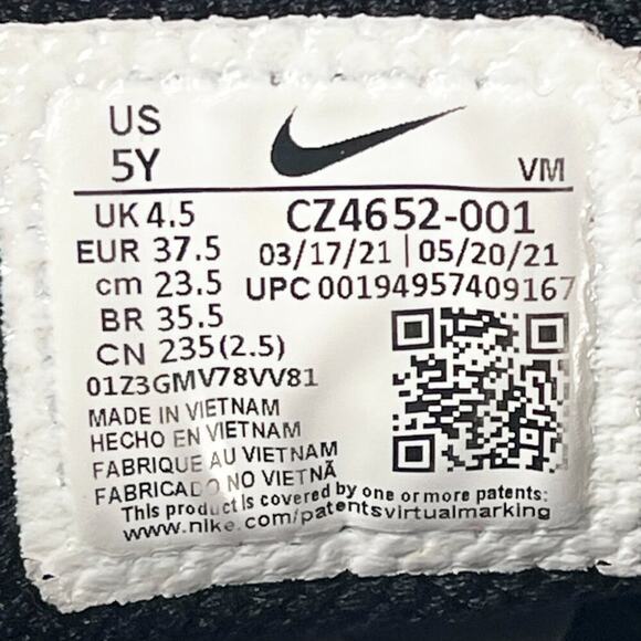 Nike Air Max Genome Sneakers Shoes Triple Black Big Kids Youth Boy Girl 5 - Picture 13 of 13